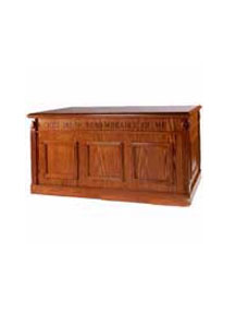 Closed style communion table