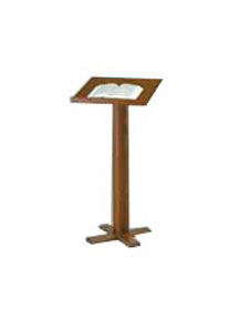 Wooden cross base lectern