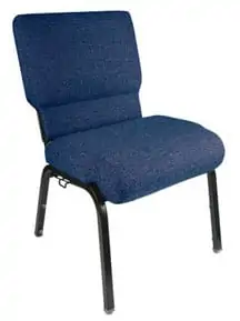 Blue Genesis church chair 20.5 inches wide