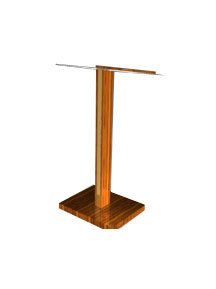 Messenger Evangel solid red oak lectern