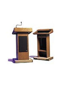 Lectern with built-in sound system