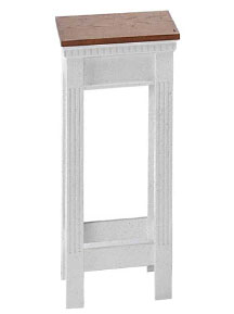 Open style colonial two-tone flower stand