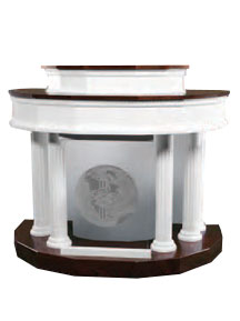 Custom-built pulpit model 8302