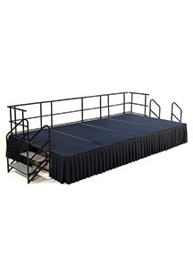 Single height portable stage