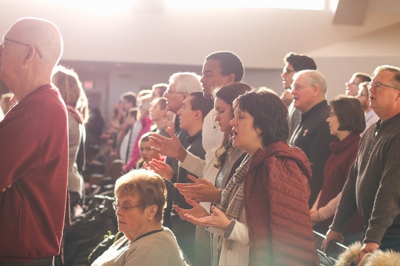 A comfortable church seating capacity