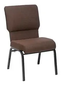 Brown Jubilee church chair 20.5 inches wide