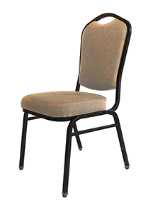 Beige stackable banquet chair