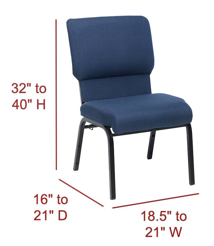 Church seating dimensions