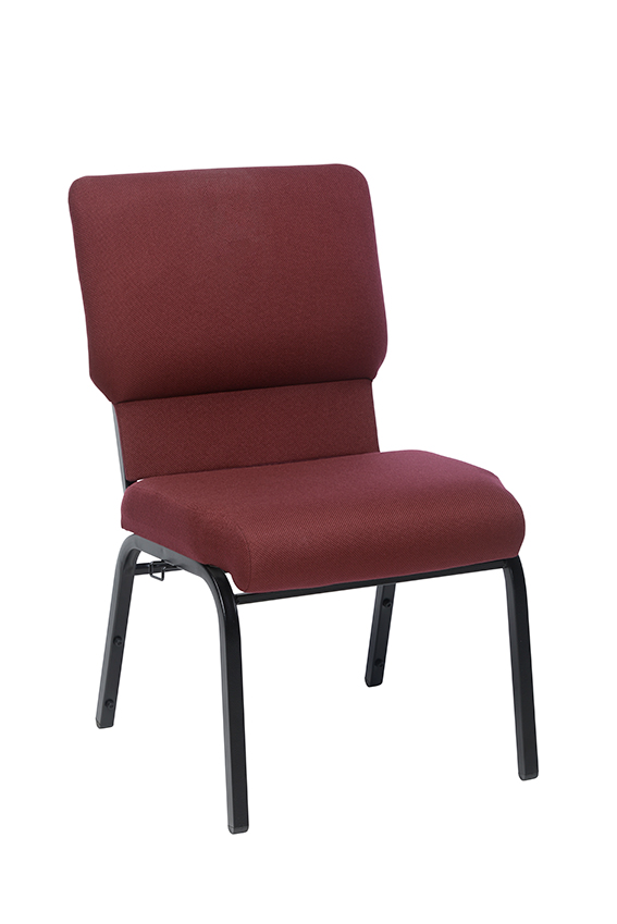 Maroon Jubilee church chair 20.5 inches wide