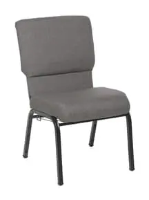 Gray Quick Ship Jericho church chair that interlocks