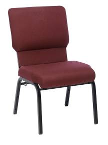 Maroon Jubilee church chair 20.5 inches wide